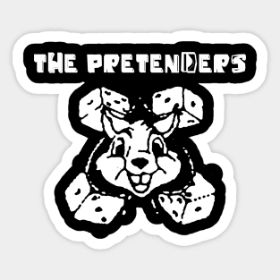 pretender dice bunny Sticker